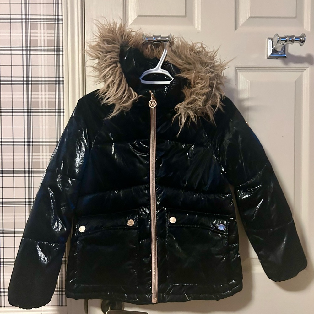 Michael Kors Jacket with Faux Fur Trim